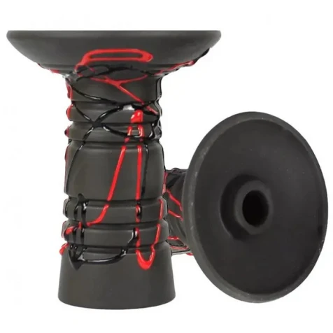 Чаша Глиняная Gusto Bowls Glaze Alien Red-Black (Красно-Черный)