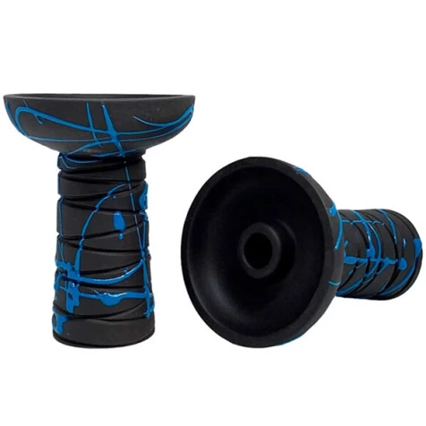 Чаша Глиняная Gusto Bowls Harmony Black Glaze Black Blue (Чорно-Синий)
