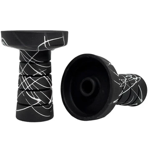 Чаша Глиняная Gusto Bowls Harmony Black Glaze White Black (Бело-Черный)
