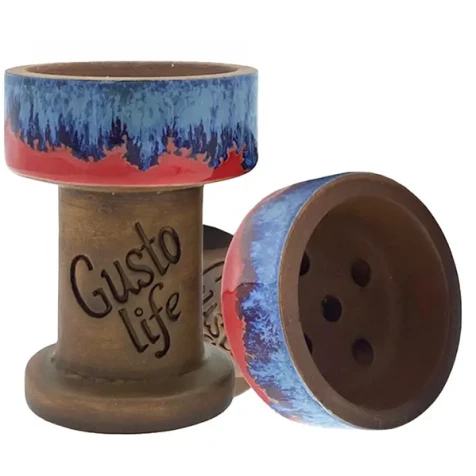 Чаша Глиняная Чаша Gusto Bowls Rook Red Blue (Красно-Синий)