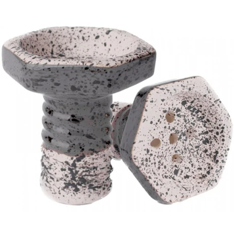 Чаша Глиняная Stealler Bolt Gray Stone (Белый С Серым)