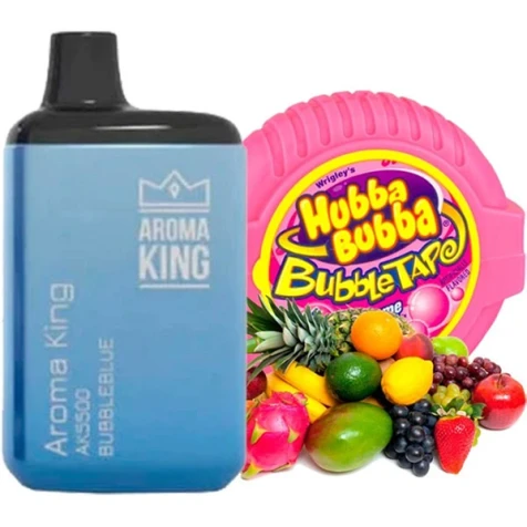 Одноразка Aroma King BubbleBlue (Чорнична Жуйка) (5500 Затяжок)