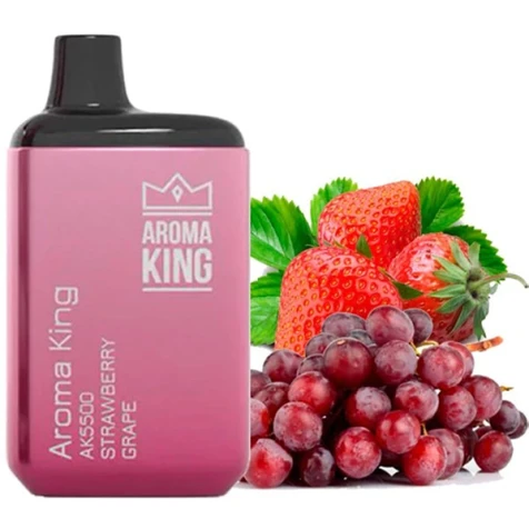 Одноразка Aroma King Strawberry Grape (Полуниця Виноград) (5500 Затяжок)