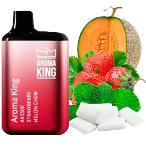 Одноразка Aroma King Strawberry Melon Chew (Клубника Дыня Жвачка) (5500 Затяжек)