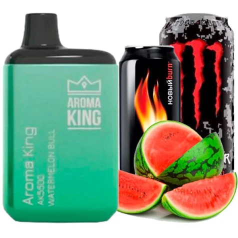 Одноразка Aroma King Watermelon Bull (Арбузный Энергетик) (5500 Затяжек)
