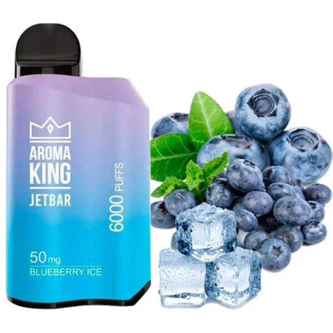 Одноразка Aroma King Jetbar Blueberry Ice (Чорниця Лід) (6000 Затяжок)
