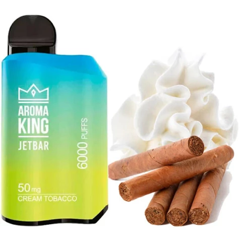 Одноразка Aroma King Jetbar Cream Tobacco (Крем Тютюн) (6000 Затяжок)
