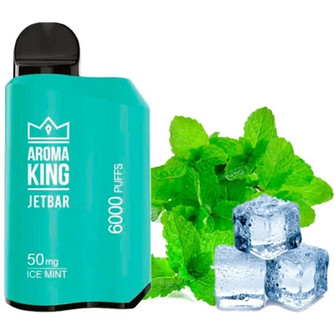 Одноразка Aroma King Jetbar Ice Mint (Лід М'ята) (6000 Затяжок)