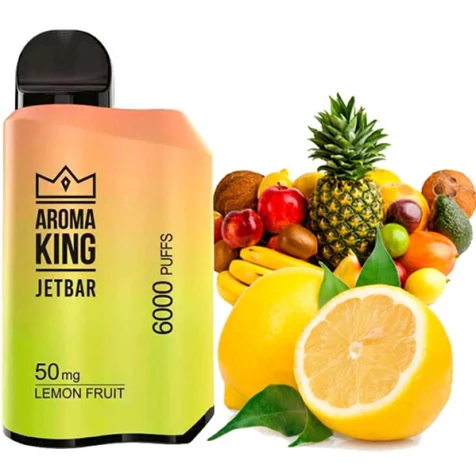 Одноразка Aroma King Jetbar Lemon Fruit (Лимон Фрукти) (6000 Затяжок)