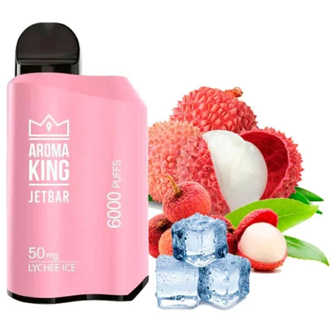 Одноразка Aroma King Jetbar Lychee Ice (Лічі Лід) (6000 Затяжок)