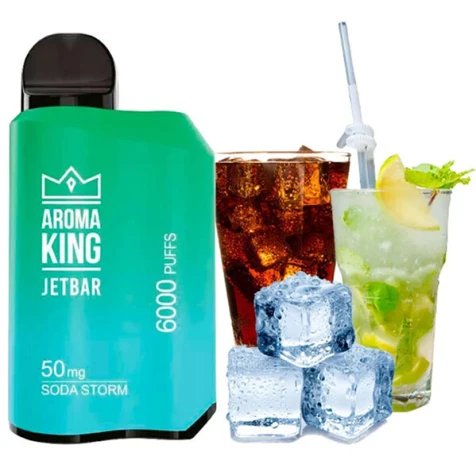 Одноразка Aroma King Jetbar Soda Storm (Сода Шторм) (6000 Затяжок)