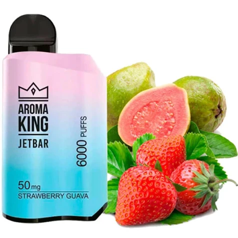 Одноразка Aroma King Jetbar Strawberry Guava (Клубника Гуава) (6000 Затяжек)