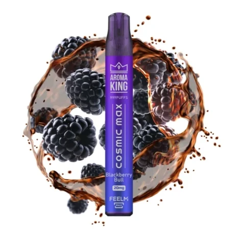 Одноразка Aroma King Cosmic Max Blackberry Bull (Ожина Булл) (999 Затяжок)