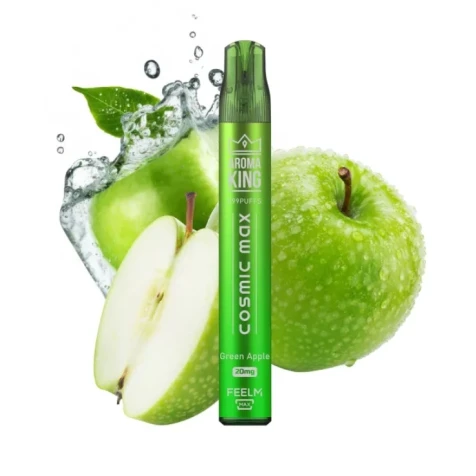 Одноразка Aroma King Cosmic Max Green Apple (Зелене Яблуко) (999 Затяжок)