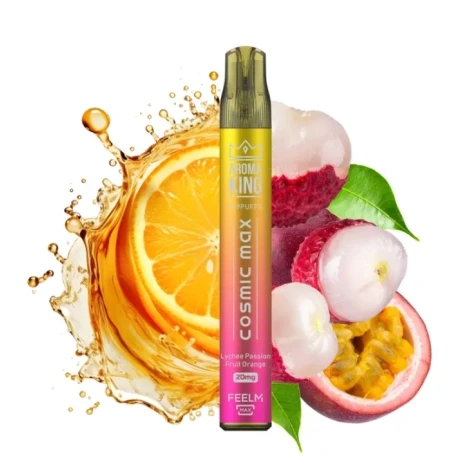 Одноразка Aroma King Cosmic Max Lychee Passion Fruit Orange (Лічі Маракуя Апельсин) (999 Затяжок)