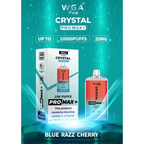 Одноразка Crystal Pro Max Blue Razz Cherry (Блакитна Малина Вишня) (10000 Затяжок)