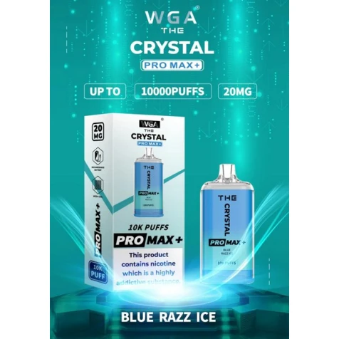 Одноразка Crystal Pro Max Blue Razz Ice (Блакитний Лимонад Лід) (10000 Затяжок)