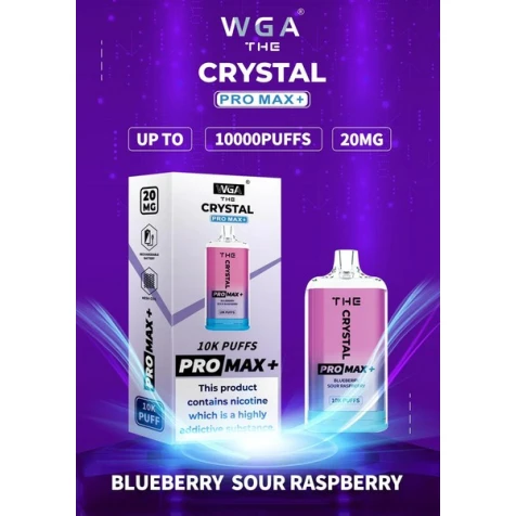 Одноразка Crystal Pro Max Blueberry Sour Raspberry (Чорниця Кисла Малина) (10000 Затяжок)