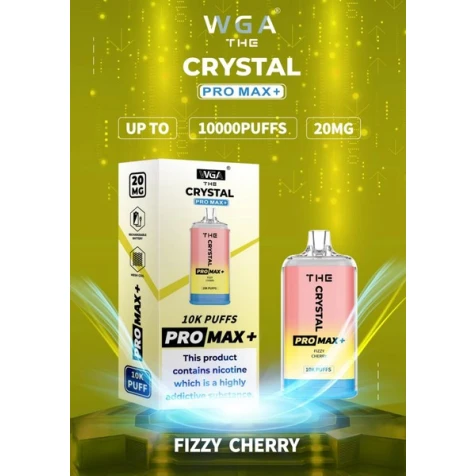 Одноразка Crystal Pro Max Fizzy Cherry (Вишневі Льодяники) (10000 Затяжок)