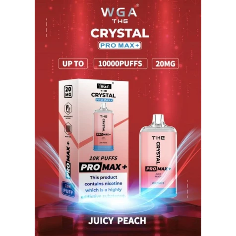 Одноразка Crystal Pro Max Juicy Peach (Соковитий Персик) (10000 Затяжок)