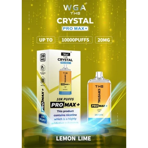 Одноразка Crystal Pro Max Lemon Lime (Лимон Лайм) (10000 Затяжок)