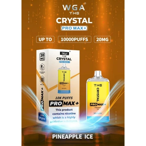 Одноразка Crystal Pro Max Pineapple Ice (Ананас Лід) (10000 Затяжок)
