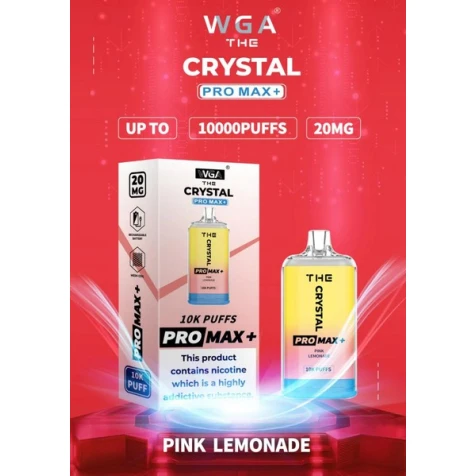 Одноразка Crystal Pro Max Pink Lemonade (Рожевий Лимонад) (10000 Затяжок)