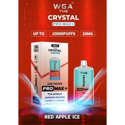 Одноразка Crystal Pro Max Red Apple Ice (Червоне Яблуко Лід) (10000 Затяжок)
