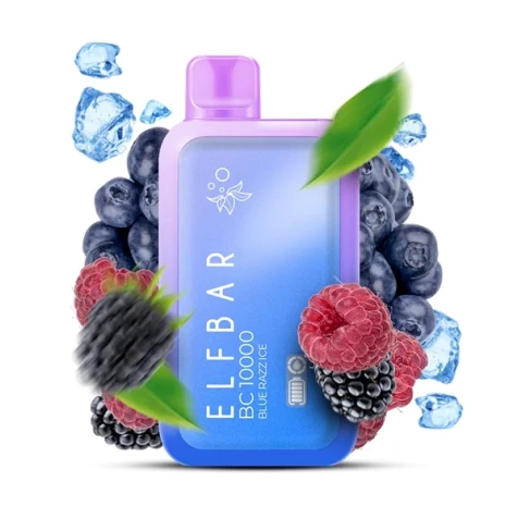 Одноразка Elf Bar BC Blue Razz Ice (Блакитна Малина Лід) (10000 Затяжок)