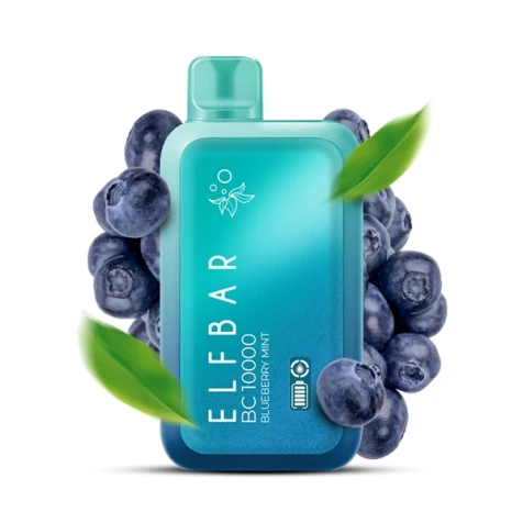 Одноразка Elf Bar BC Blueberry Mint (Чорниця М'ята) (10000 Затяжок)