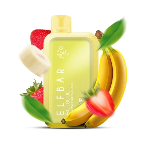 Одноразка Elf Bar BC Strawberry Banana (Клубника Банан) (10000 Затяжек)