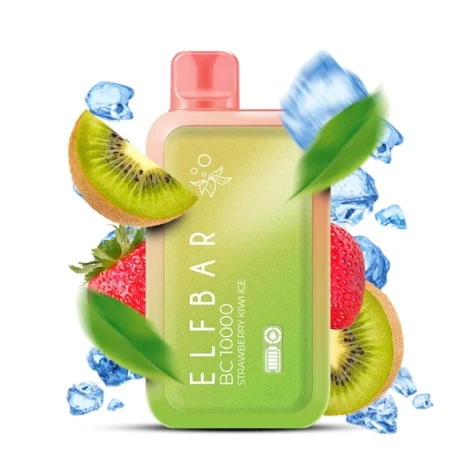 Одноразка Elf Bar BC Strawberry Kiwi Ice (Клубника Киви Лёд) (10000 Затяжек)
