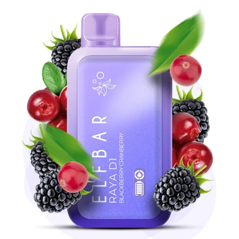 Одноразка Elf Bar RAYA D1 Blackberry Cranberry (Ежевика Клюква) (13000 Затяжек)