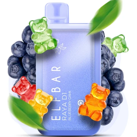 Одноразка Elf Bar RAYA D1 Blueberry Gami (Черника Мишки) (13000 Затяжек)