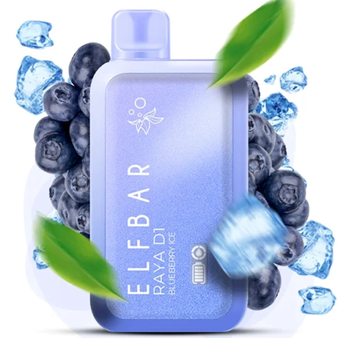 Одноразка Elf Bar RAYA D1 Blueberry Ice (Чорниця Лід) (13000 Затяжок)
