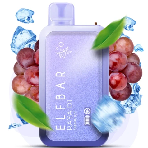 Одноразка Elf Bar RAYA D1 Grape Ice (Виноград Лід) (13000 Затяжок)