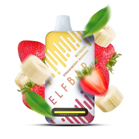 Одноразка Elf Bar BC Strawberry Banana (Клубника Банан) (15000 Затяжек)