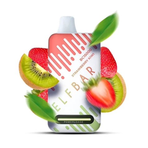 Одноразка Elf Bar BC Strawberry Kiwi (Полуниця Ківі) (15000 Затяжок)