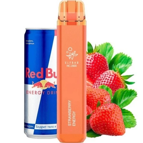 Одноразка Elf Bar NC Strawberry Energy (Клубничный Энергетик) (1800 Затяжек)