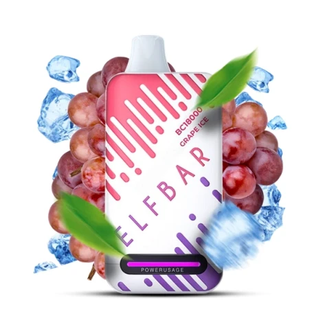 Одноразка Elf Bar BC Grape Ice (Виноград Лёд) (18000 Затяжек)