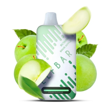Одноразка Elf Bar BC Sour Apple (Кислое Яблоко) (18000 Затяжек)