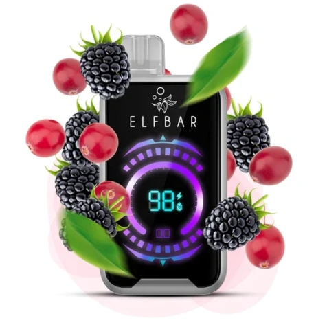 Одноразка Elf Bar FS Blackberry Cranberry (Ожина Журавлина) (18000 Затяжок)