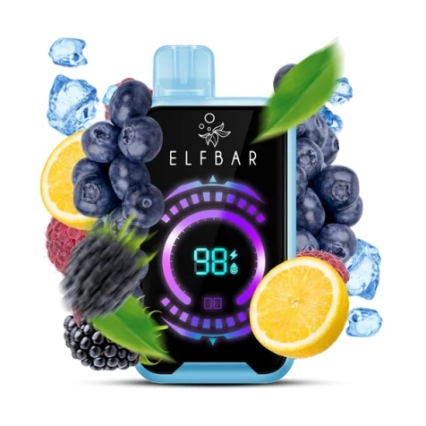 Одноразка Elf Bar FS Blue Razz Lemon (Блю Раз Лимон) (18000 Затяжок)
