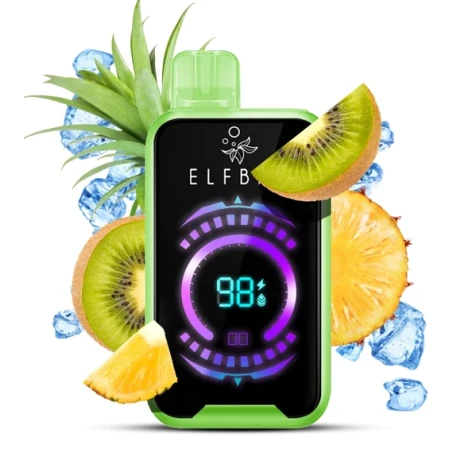 Одноразка Elf Bar FS Kiwi Pineapple Ice (Киви Ананас Лед) (18000 Затяжек)