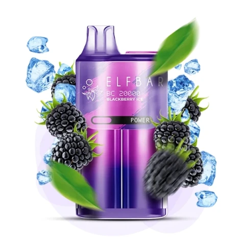 Одноразка Elf Bar BC Blackberry Ice (Ожина Лід) (20000 Затяжок)