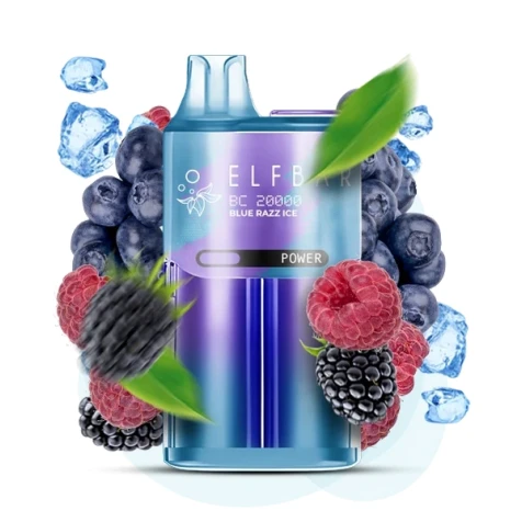 Одноразка Elf Bar BC Blue Razz Ice (Блакитна Малина Лід) (20000 Затяжок)