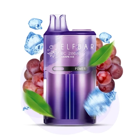 Одноразка Elf Bar BC Grape Ice (Виноград Лід) (20000 Затяжок)
