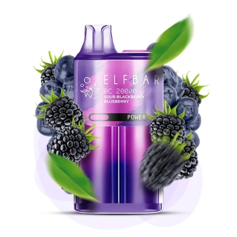 Одноразка Elf Bar BC Sour Blackberry Blueberry (Кисла Ожина Чорниця) (20000 Затяжок)