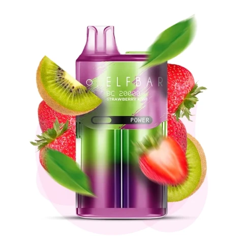 Одноразка Elf Bar BC Strawberry Kiwi (Полуниця Ківі) (20000 Затяжок)
