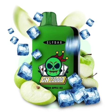 Одноразка Elf Bar GH Green Apple Ice (Зеленое Яблоко Лёд) (23000 Затяжек)